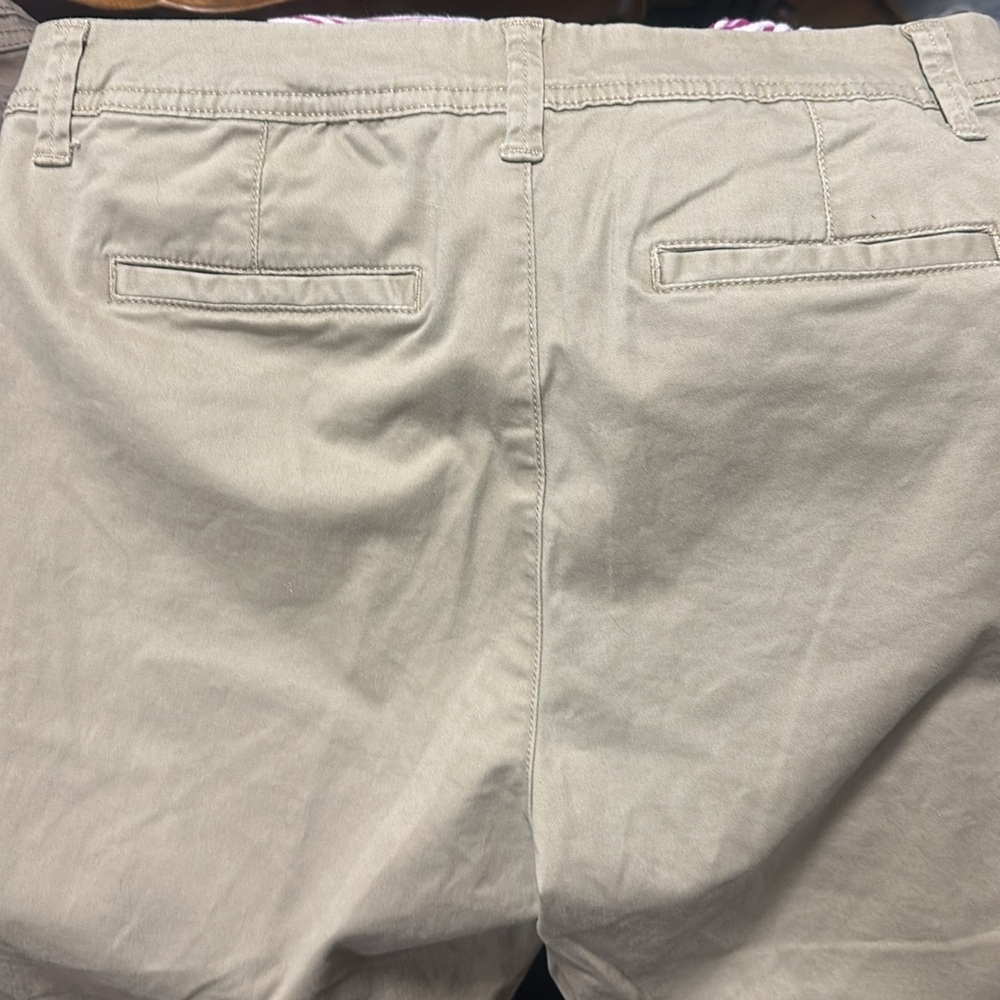 A New Day Tan Chinos Straight-Leg Cotton Blend Flat Front Comfortable and Dressy - Picture 5 of 7
